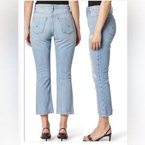 Hudson Jeans Holly High Waisted Boot Crop Light Blue Jeans